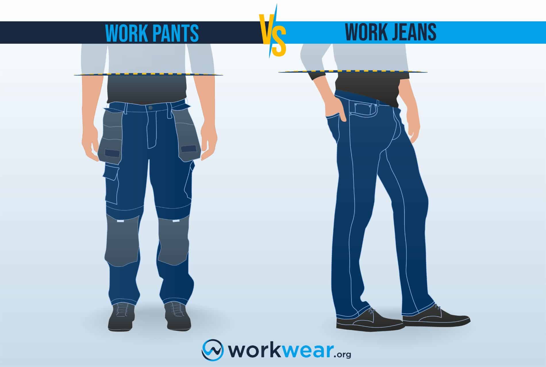 Work pants vs. jeans – Comparison