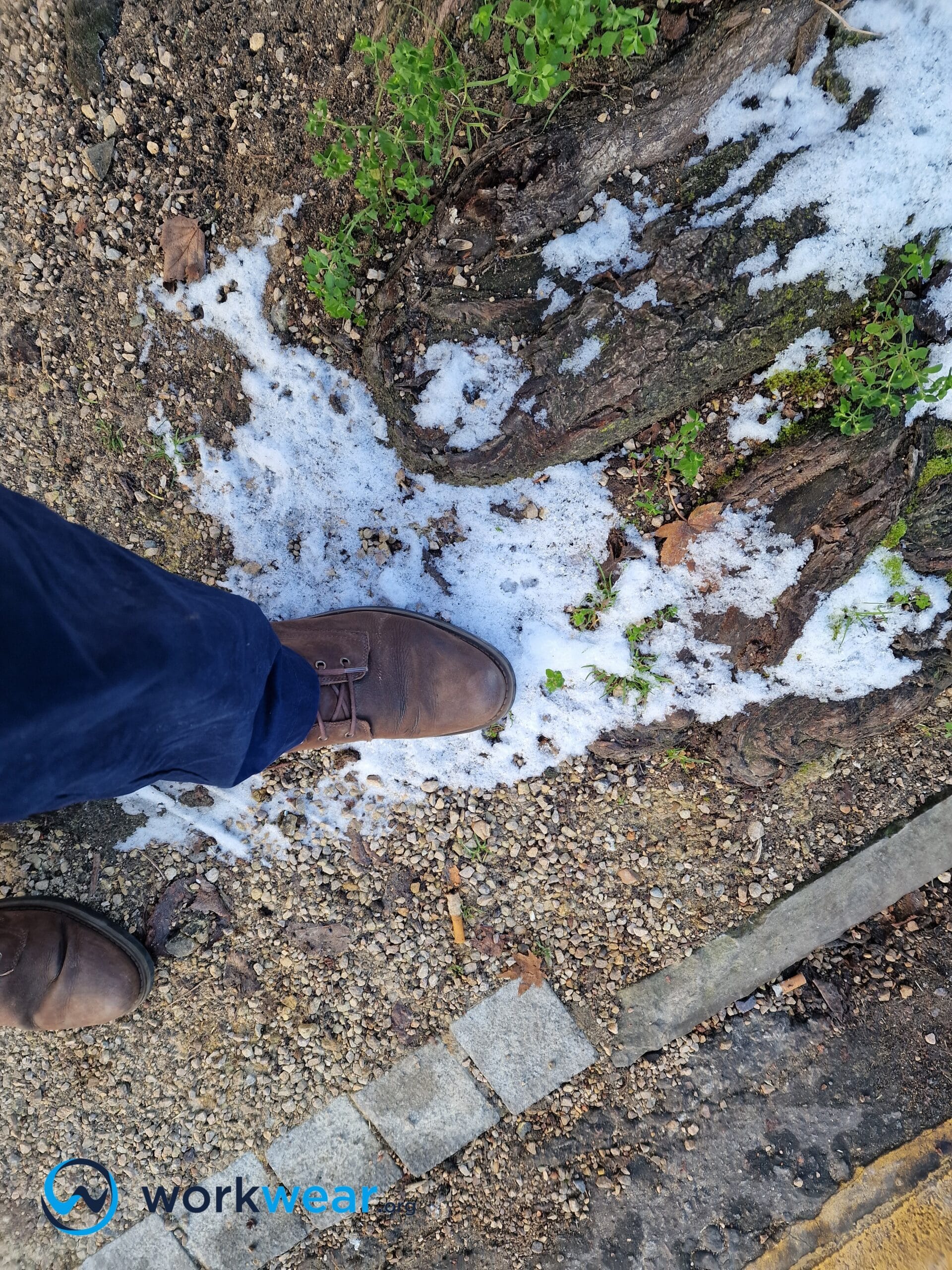 Work Boots in Snow