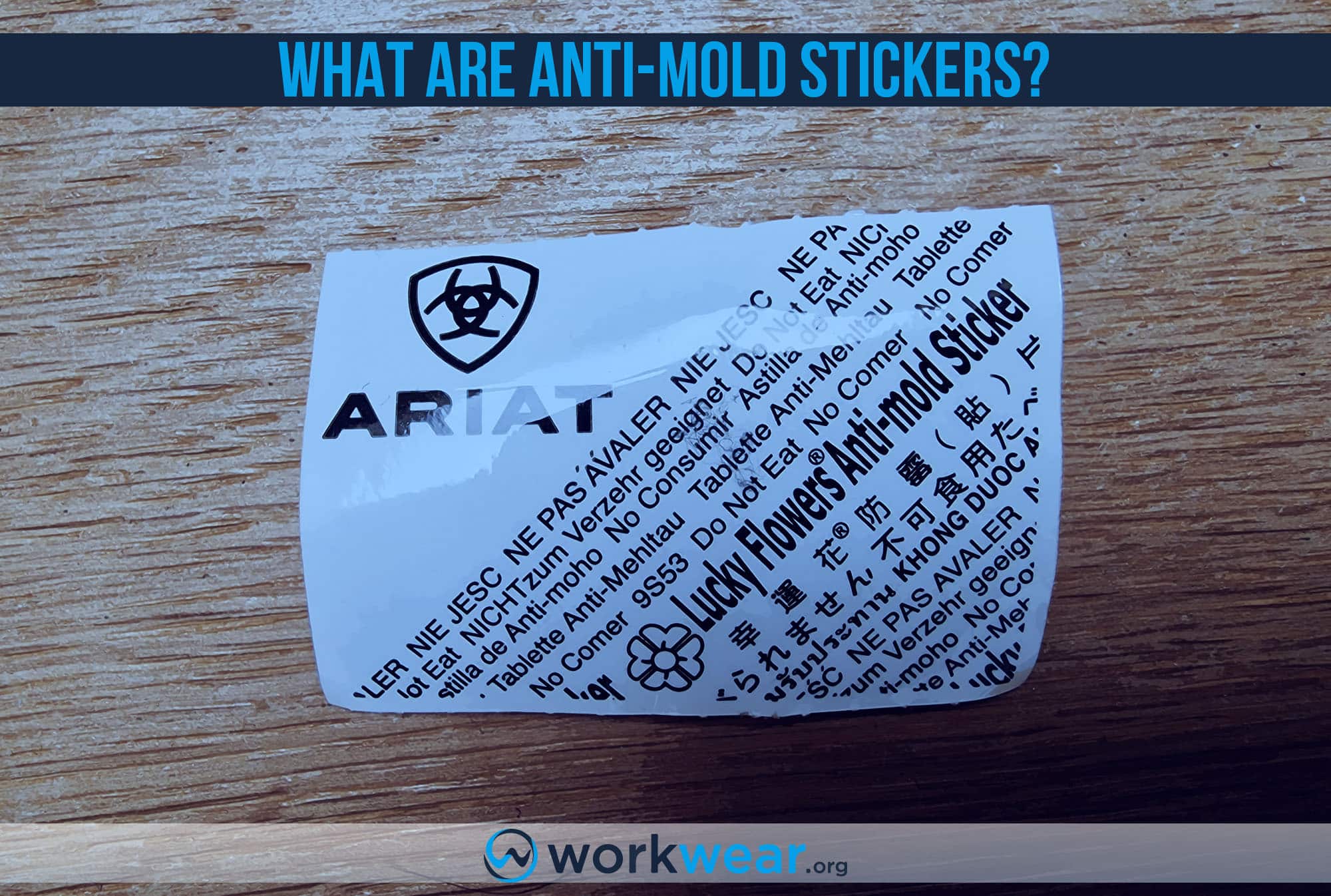What is Ariat Anti Mold Sticker?